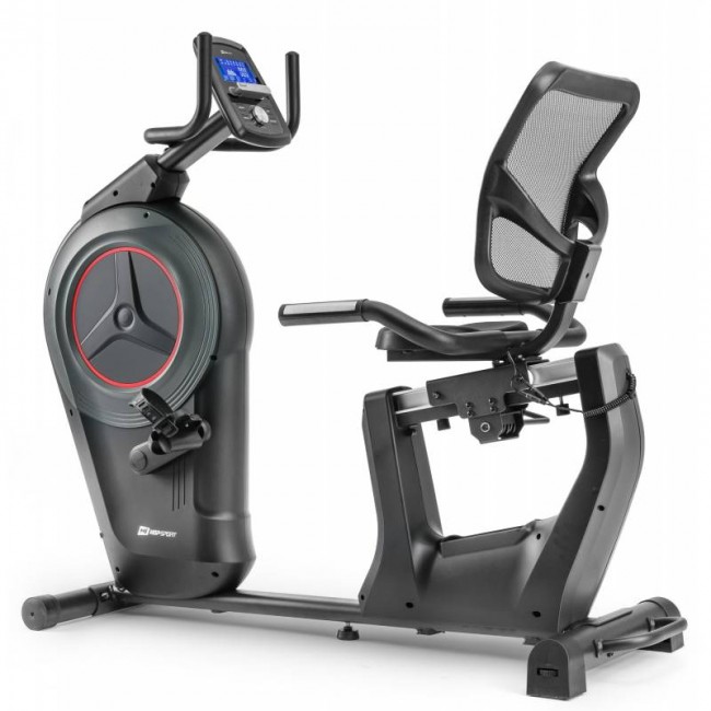 Горизонтальный велотренажер Hop-Sport HS-100L Edge iConsole черный+ мат