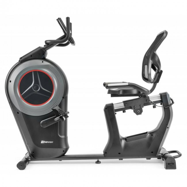 Горизонтальный велотренажер Hop-Sport HS-100L Edge iConsole черный+ мат