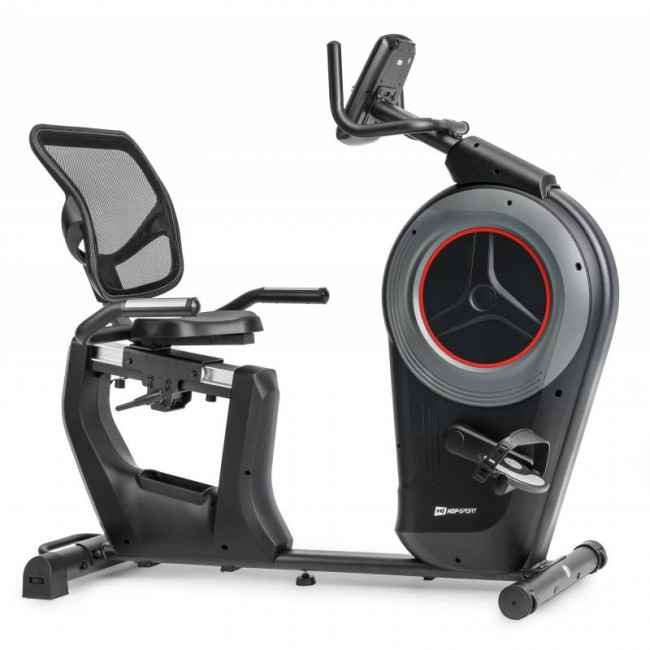 Горизонтальный велотренажер Hop-Sport HS-100L Edge iConsole черный+ мат