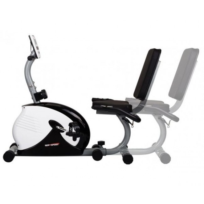 Горизонтальный велотренажер Hop-Sport HS-65R Veiron black/white
