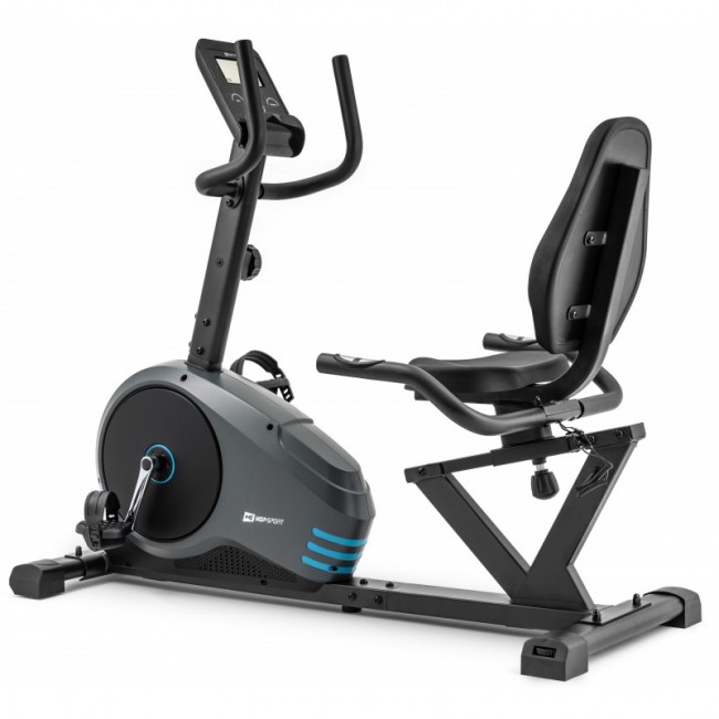 Горизонтальный велотренажер Hop-Sport HS-050L Hawk Gray/Blue