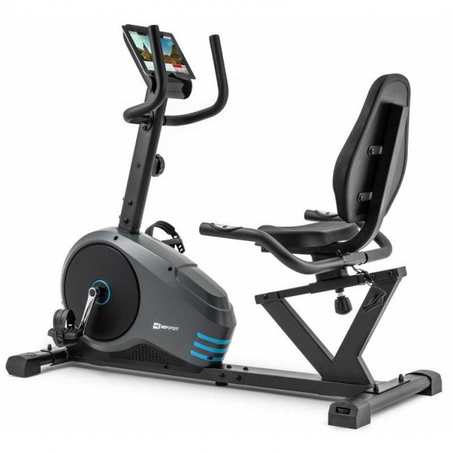 Горизонтальный велотренажер Hop-Sport HS-050L Hawk Gray/Blue Горизонтальный велотренажер Hop-Sport HS-050L Hawk Gray/Blue