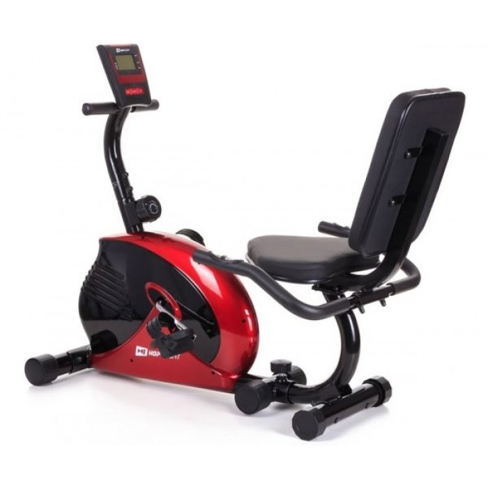 Горизонтальний велотренажер Hop-Sport HS-65R Veiron red / black