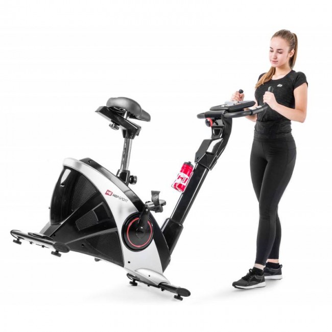 Велотренажер Hop-Sport HS-090H Apollo серебристый+ мат