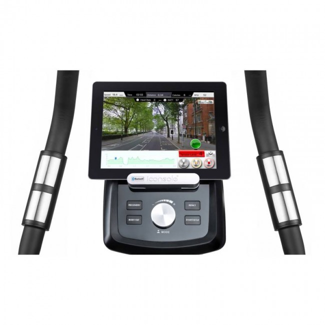 Велотренажер Hop-Sport HS-090H Apollo серебристый+ мат