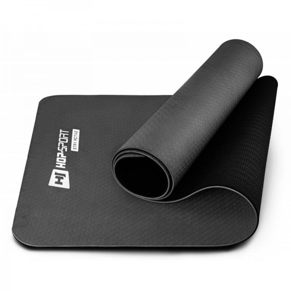 Коврик для йоги TPE 0,6 см HS-T006GM черный