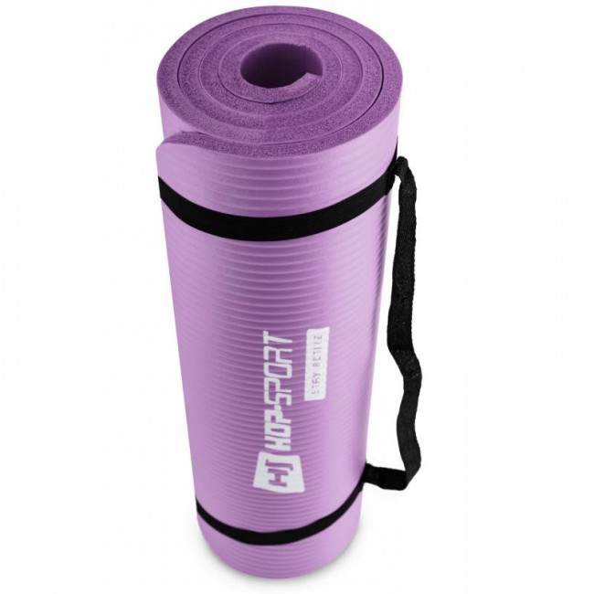 Коврик для фитнеса и йоги Hop-Sport HS-N015GM 1,5 см фиолетовый