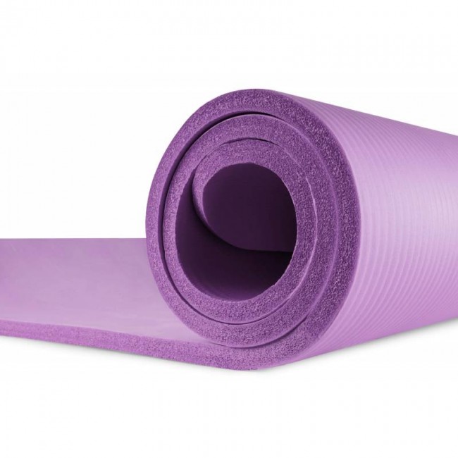 Коврик для фитнеса и йоги Hop-Sport HS-N015GM 1,5 см фиолетовый