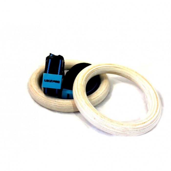 Гимнастические кольца LivePro WOOD GYM RING LP8123