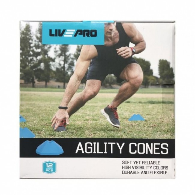 Координаційні фішки 12шт LivePro AGILITY CONES LP8616