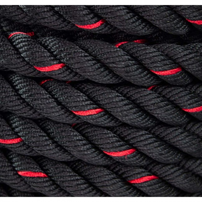 Канат тренувальний 4FIZJO Battle Rope 15 м для кросфіту Black (P-5907739312266)
