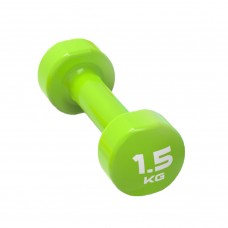 Гантель для фитнеса 1,5 кг 1шт виниловая STUDIO DUMBBELL LivePro LP8076-1.5