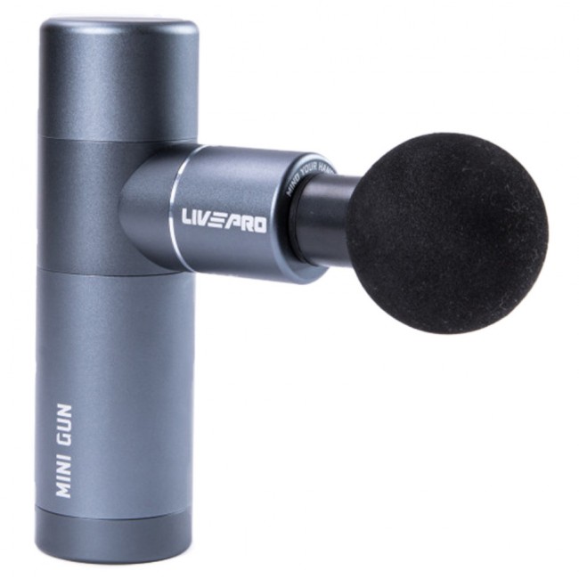 Перкуссионный массажер "MINI MASSAGE GUN" LivePro LP8513 серый Перкуссионный массажер "MINI MASSAGE GUN" LivePro LP8513 серый