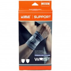 Фіксатор зап'ястя WRIST SUPPORT LiveUp LS5672-SM, сірий/білий, S/M