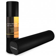 Массажный ролик Cornix EVA+ 60 x 15 см (валик, роллер) XR-0310 Black