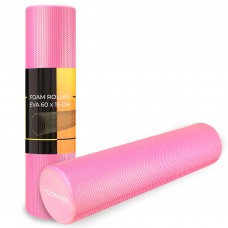 Массажный ролик Cornix EVA+ 60 x 15 см (валик, роллер) XR-0308 Pink