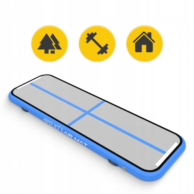 Мат надувной гимнастический 4FIZJO Air Track Mat 300 x 100 x 15 cм White/Blue (P-5907739311771)