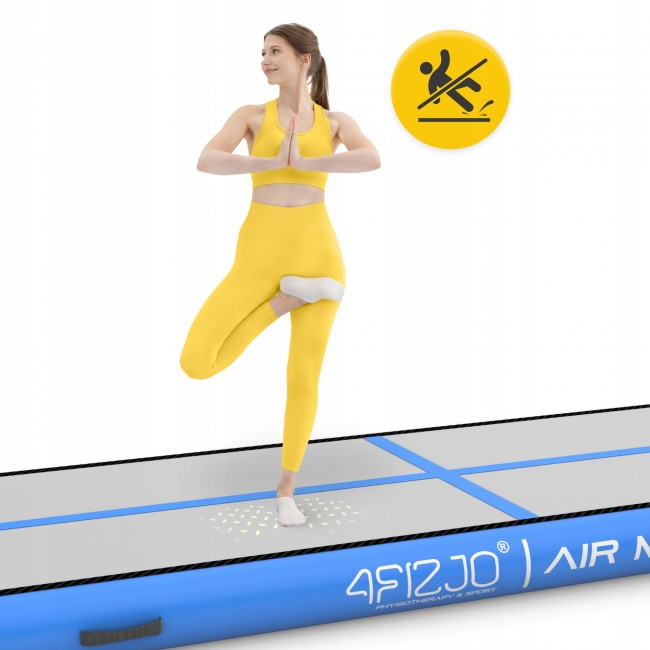 Мат надувной гимнастический 4FIZJO Air Track Mat 300 x 100 x 15 cм White/Blue (P-5907739311771)