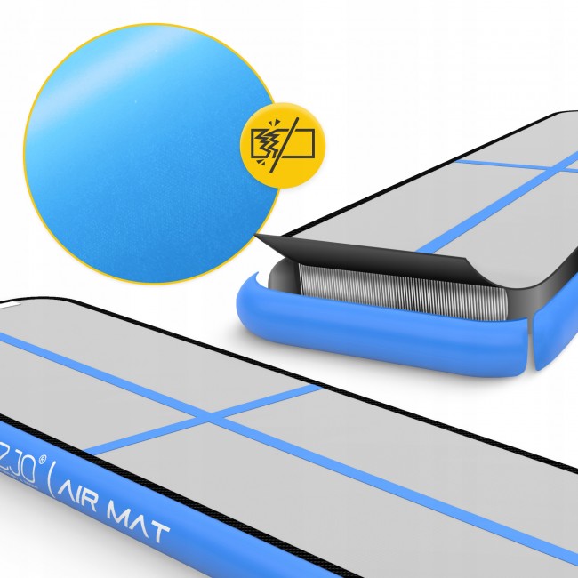 Мат надувной гимнастический 4FIZJO Air Track Mat 300 x 100 x 15 cм White/Blue (P-5907739311771)