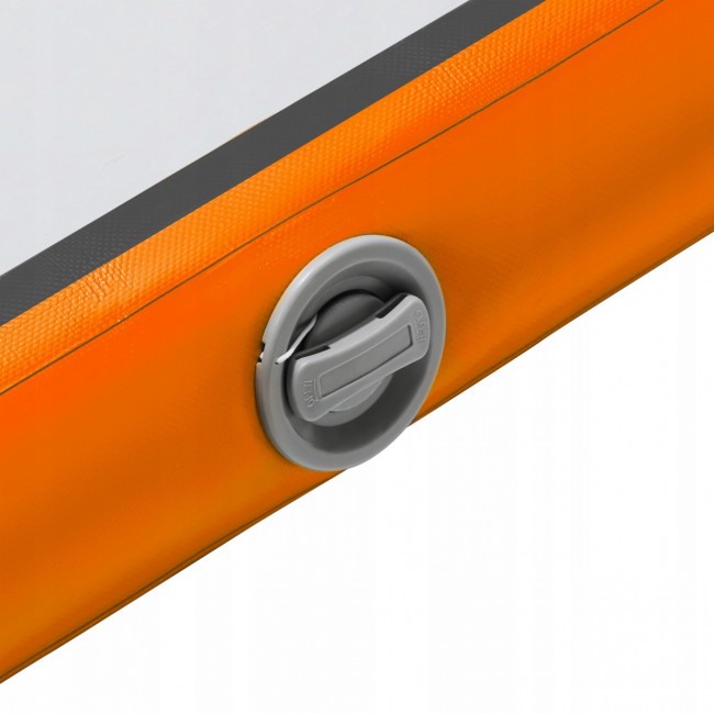 Мат гімнастичний надувний 4FIZJO Air Track Mat 500 x 100 x 15 см White/Orange (P-5907739311795)