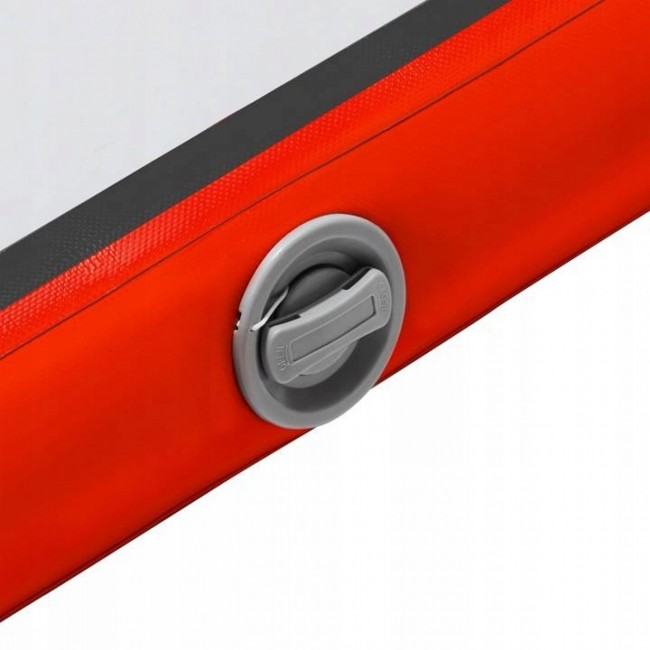 Мат надувной гимнастический 4FIZJO Air Track Mat 600 x 200 x 20 см White/Red (P-5907739312044)