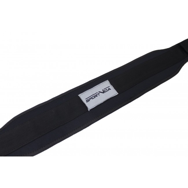 Пояс для тяжелой атлетики неопреновый SportVida SV-AG0100 (XL) Black
