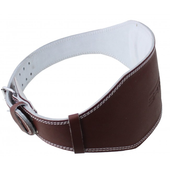 Пояс для тяжелой атлетики с экокожи SportVida SV-AG0062 (L) Braun
