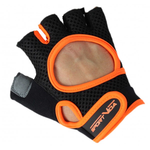 Рукавички для фітнесу SportVida SV-AG00022 (S) Black / Orange