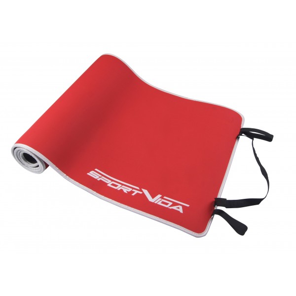 Коврик для фитнеса и йоги SportVida Neopren 6 мм SV-HK0039 Red