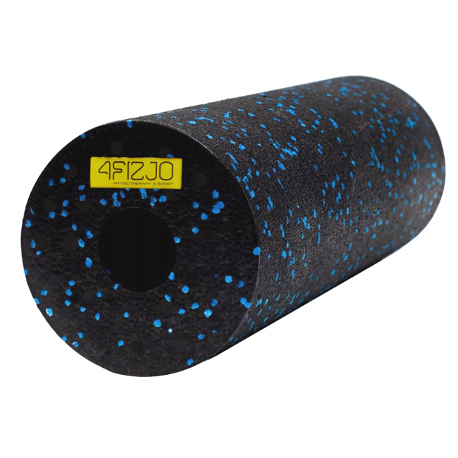 Масажний ролик для спини 4FIZJO EPP PRO+ 45 x 14.5 см (валик, роллер) гладкий Black/Blue (P-5907222931141)