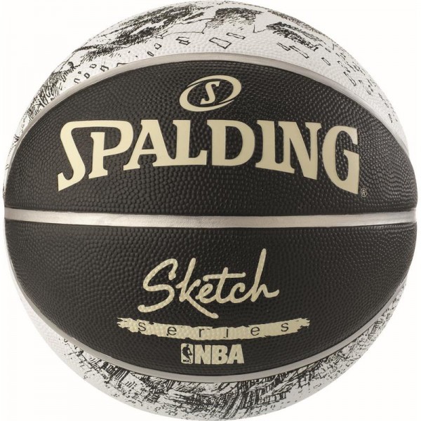 Мяч баскетбольный Spalding NBA Sketch Swoosh Outdoor Size 7