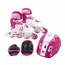 Роликовые коньки Nils Extreme NJ082 Set Size 32-35 Pink/White