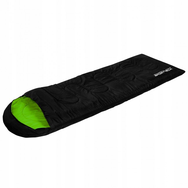 Спальный мешок SportVida SV-CC0019 Left Black/Green Спальный мешок SportVida SV-CC0019 Left Black/Green