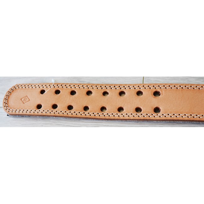 Пояс для тяжелой атлетики кожаный SportVida SV-AG0054 (L) Beige