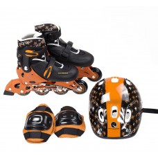 Роликовые коньки Nils Extreme NJ082 Set Size 32-35 Black/Orange