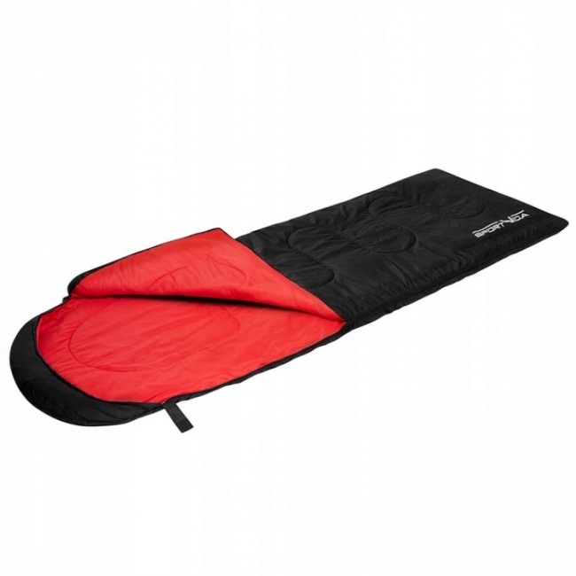 Спальный мешок SportVida SV-CC0020 Left Black/Red