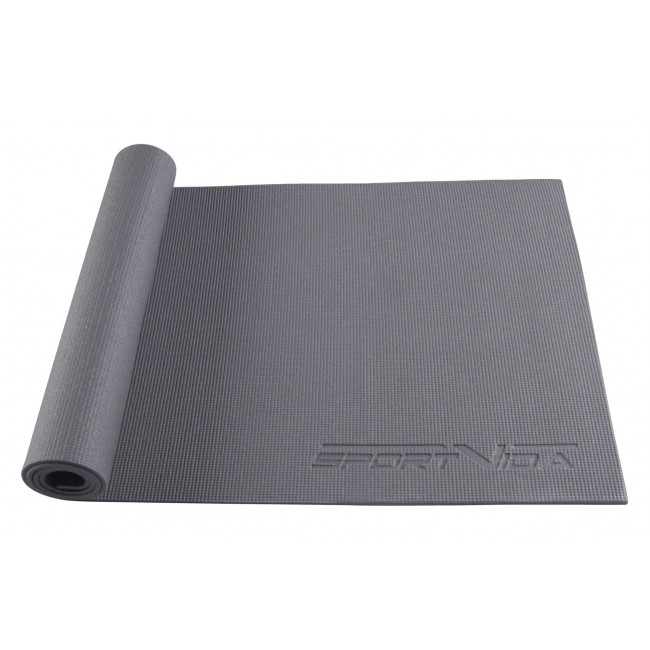 Коврик для йоги SportVida PVC 6 мм SV-HK0054 Grey Коврик для йоги SportVida PVC 6 мм SV-HK0054 Grey