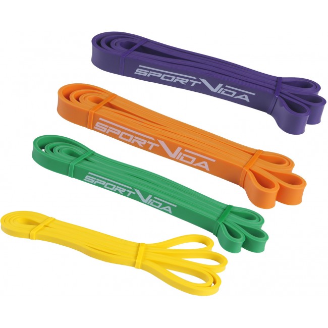 Гумка для підтягувань (силова стрічка) SportVida Power Band 4 шт 0-26 кг SV-HK004-3456