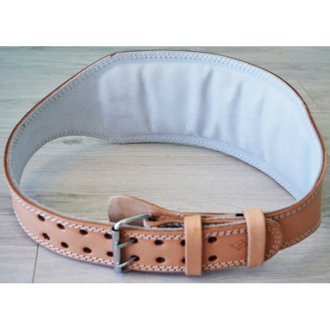 Пояс для тяжелой атлетики кожаный SportVida SV-AG0055 (XL) Beige
