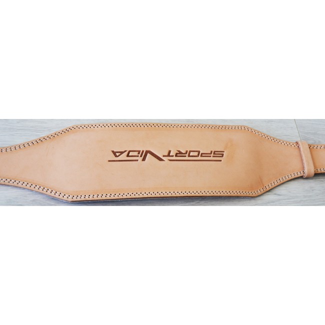 Пояс для тяжелой атлетики кожаный SportVida SV-AG0055 (XL) Beige
