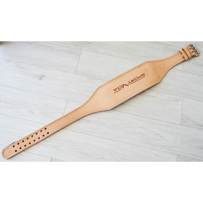 Пояс для тяжелой атлетики кожаный SportVida SV-AG0056 (XXL) Beige