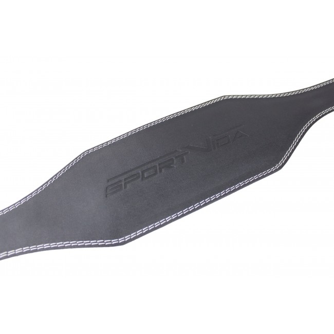 Пояс для тяжелой атлетики с экокожи SportVida SV-AG0066 (M) Black
