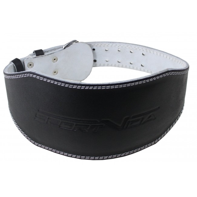 Пояс для тяжелой атлетики с экокожи SportVida SV-AG0066 (M) Black