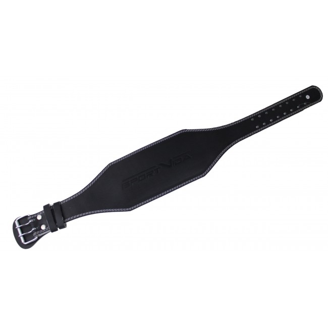 Пояс для тяжелой атлетики с экокожи SportVida SV-AG0066 (M) Black