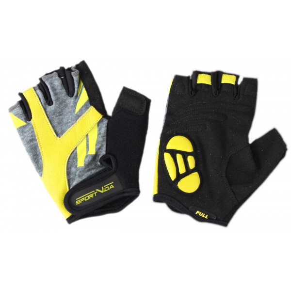 Рукавички для фітнесу SportVida SV-AG00032 (S) Black / Yellow