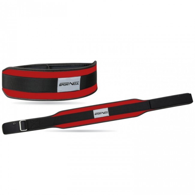 Пояс для важкої атлетики неопреновим SportVida SV-AG0104 (XL) Red