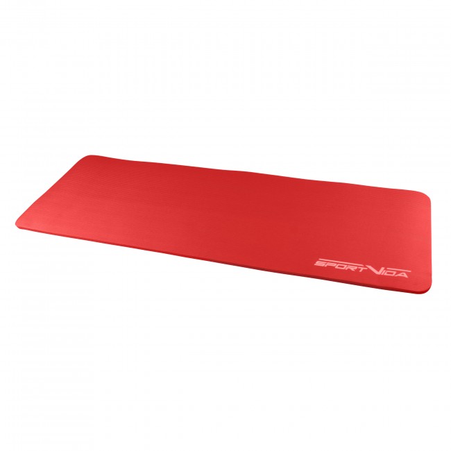 Килимок для фітнесу та йоги SportVida NBR 1.5 см SV-HK0073 Red