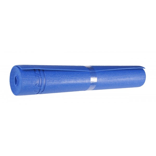 Килимок для фітнесу та йоги SportVida PVC 4 мм SV-HK0051 Blue