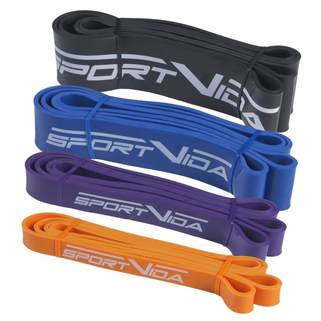 Гумка для підтягувань (силова стрічка) SportVida Power Band 4 шт 12-46 кг SV-HK004-5678 Гумка для підтягувань (силова стрічка) SportVida Power Band 4 шт 12-46 кг SV-HK004-5678