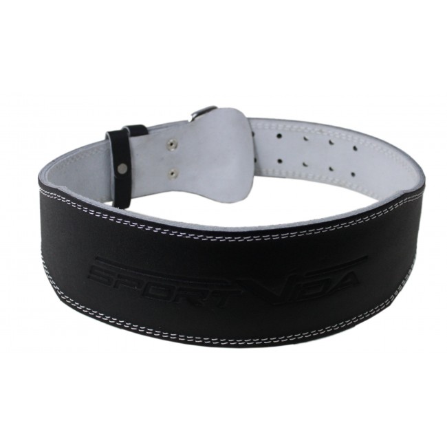 Пояс для важкої атлетики шкіряний SportVida SV-AG0057 (L) Black